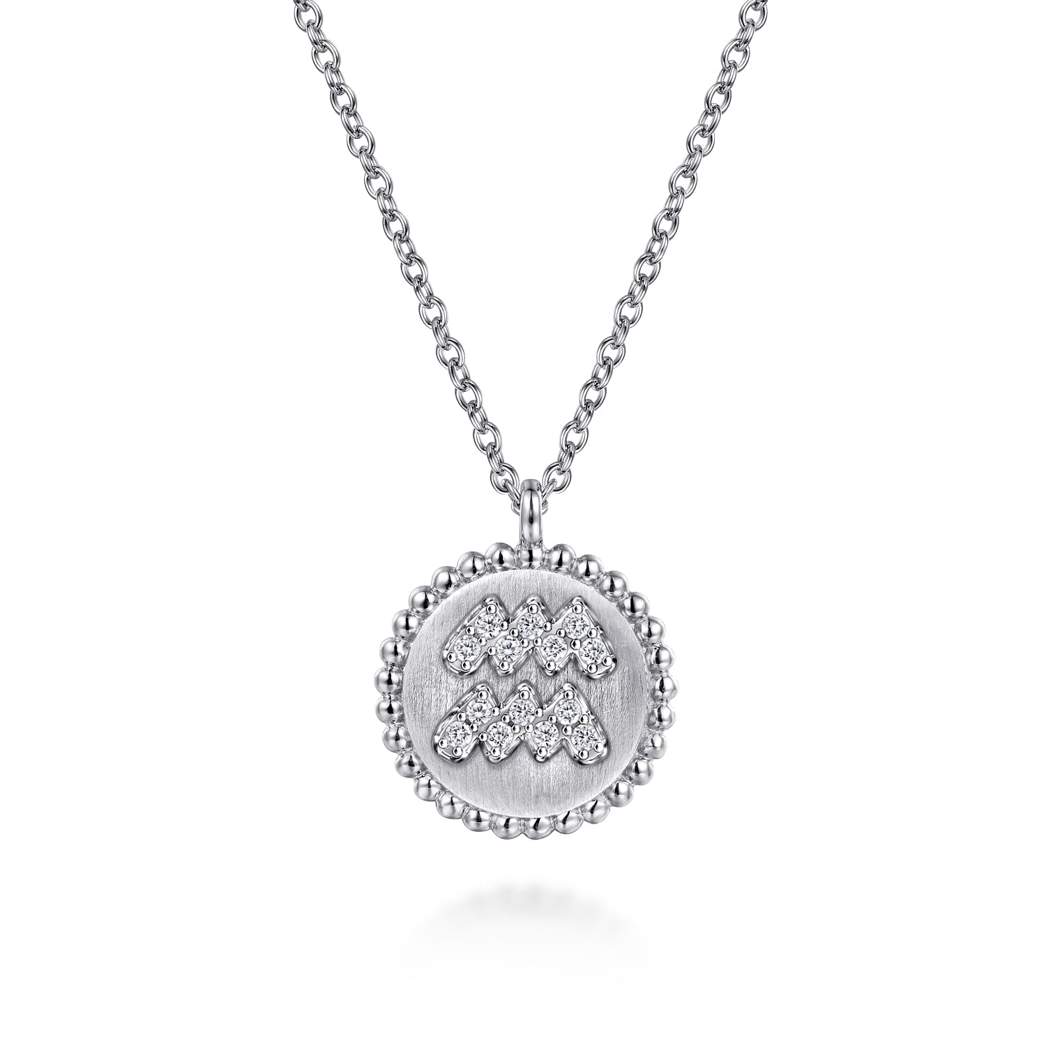 Aquarius sterling silver necklace sales