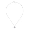 925 Sterling Silver Diamond Bujukan Aquarius Jan 20 - Feb 18 Zodiac Pendant Necklace - 0.05 ct