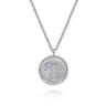 925 Sterling Silver Diamond Bujukan Aries Mar 21 - Apr 19 Zodiac Pendant Necklace - 0.05 ct