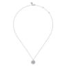925 Sterling Silver Diamond Bujukan Cancer Jun 21 - Jul 22 Zodiac Pendant Necklace - 0.05 ct
