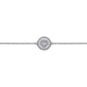 925 Sterling Silver Diamond Bujukan Heart Bracelet - 0.06 ct