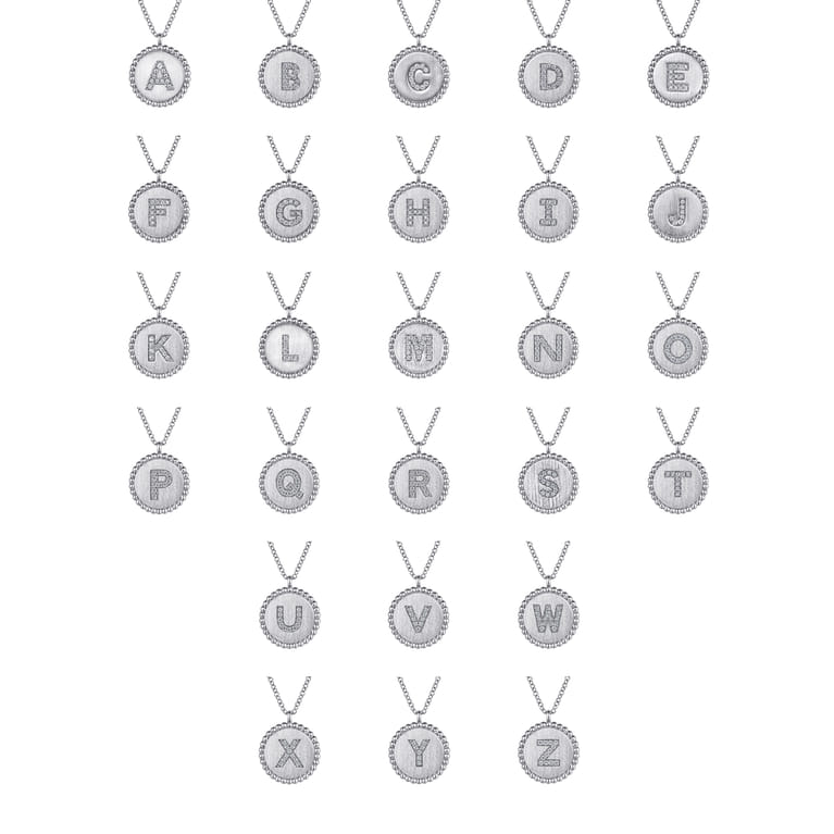 925 Sterling Silver Diamond Bujukan Initial B Necklace - 0.05 ct - Shot 3