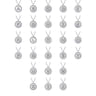 925 Sterling Silver Diamond Bujukan Initial K Necklace - 0.05 ct