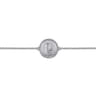 925 Sterling Silver Diamond Bujukan Initial L Bracelet - 0.03 ct