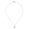 925 Sterling Silver Diamond Bujukan Initial L Necklace - 0.03 ct