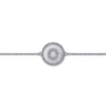 925 Sterling Silver Diamond Bujukan Initial O Bracelet - 0.06 ct