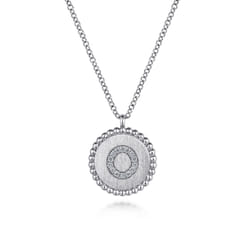 925 Sterling Silver Diamond Bujukan Initial O Necklace