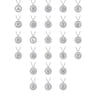 925 Sterling Silver Diamond Bujukan Initial O Necklace - 0.06 ct