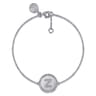 925 Sterling Silver Diamond Bujukan Initial Z Bracelet - 0.05 ct