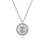 925 Sterling Silver Diamond Bujukan Initial Z Necklace