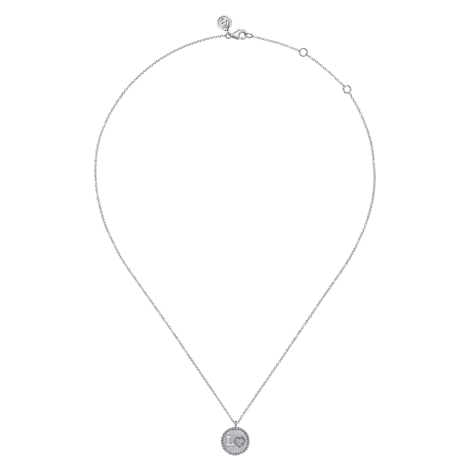 925 Sterling Silver Diamond Bujukan LOVE Medallion Pendant Necklace