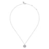 925 Sterling Silver Diamond Bujukan Libra Sep 23 - Oct 22 Zodiac Pendant Necklace - 0.05 ct