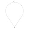 925 Sterling Silver Diamond Bujukan Pearl Pendant Necklace - 0.02 ct
