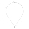 925 Sterling Silver Diamond Bujukan Pearl Pendant Necklace - 0.02 ct