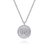 925 Sterling Silver Diamond Bujukan Scorpio Oct 23 - Nov 21 Zodiac Pendant Necklace - 0.05 ct