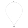 925 Sterling Silver Diamond Bujukan Starburst Medallion Pendant Necklace - 0.02 ct