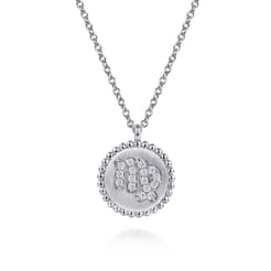 925 Sterling Silver Diamond Bujukan Virgo (Aug 23 - Sep 22)Zodiac Pendant Necklace