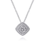 925-Sterling-Silver-Diamond-Cluster-Pendant-Necklace1