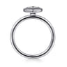 925 Sterling Silver Diamond Cut Heart Ring - 0.01 ct