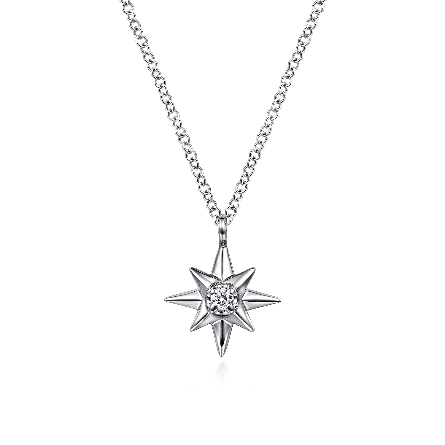 Starburst Pendent Pave Diamond Silver Silver Sterling 925 Standard,Size: 31mm Diamond Jewelry Spacers, orders Pave Pendent