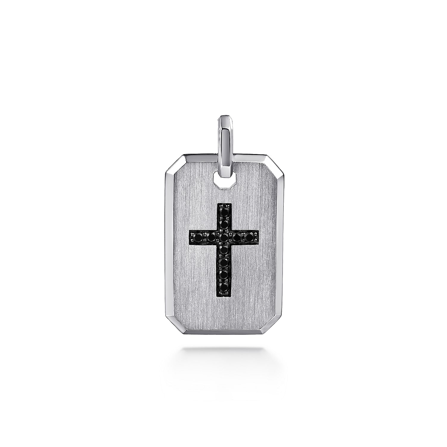 Cross dog tag pendant best sale