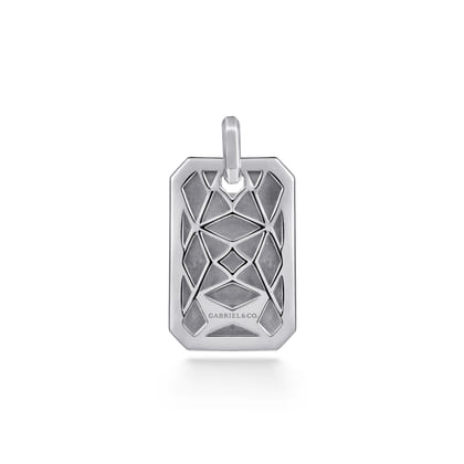 925 Sterling Silver Dog Tag Pendant