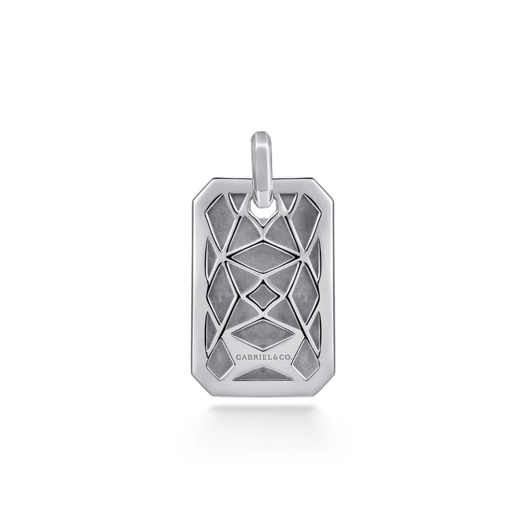 925 Sterling Silver Dog Tag Pendant - Shot 2