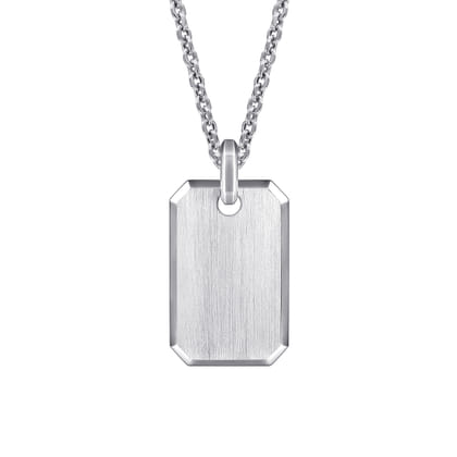 925 Sterling Silver Dog Tag Pendant