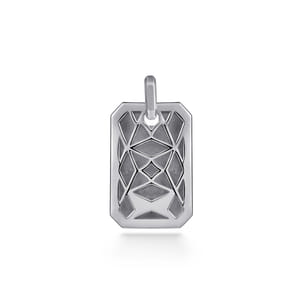 925 Sterling Silver Engravable Dog Tag Pendant