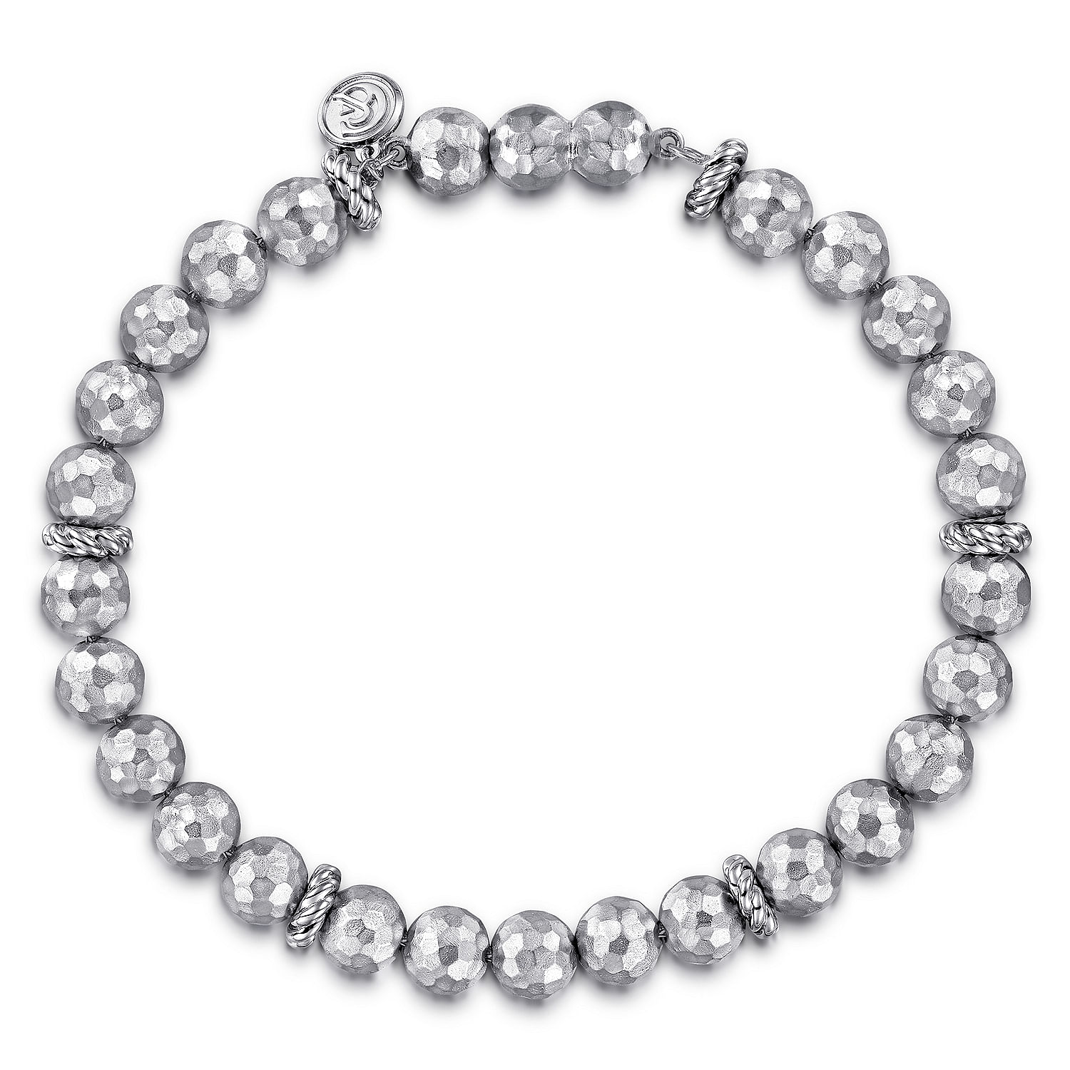 925 Sterling Silver Faceted Bead Bracelet @ $330. Shop Men