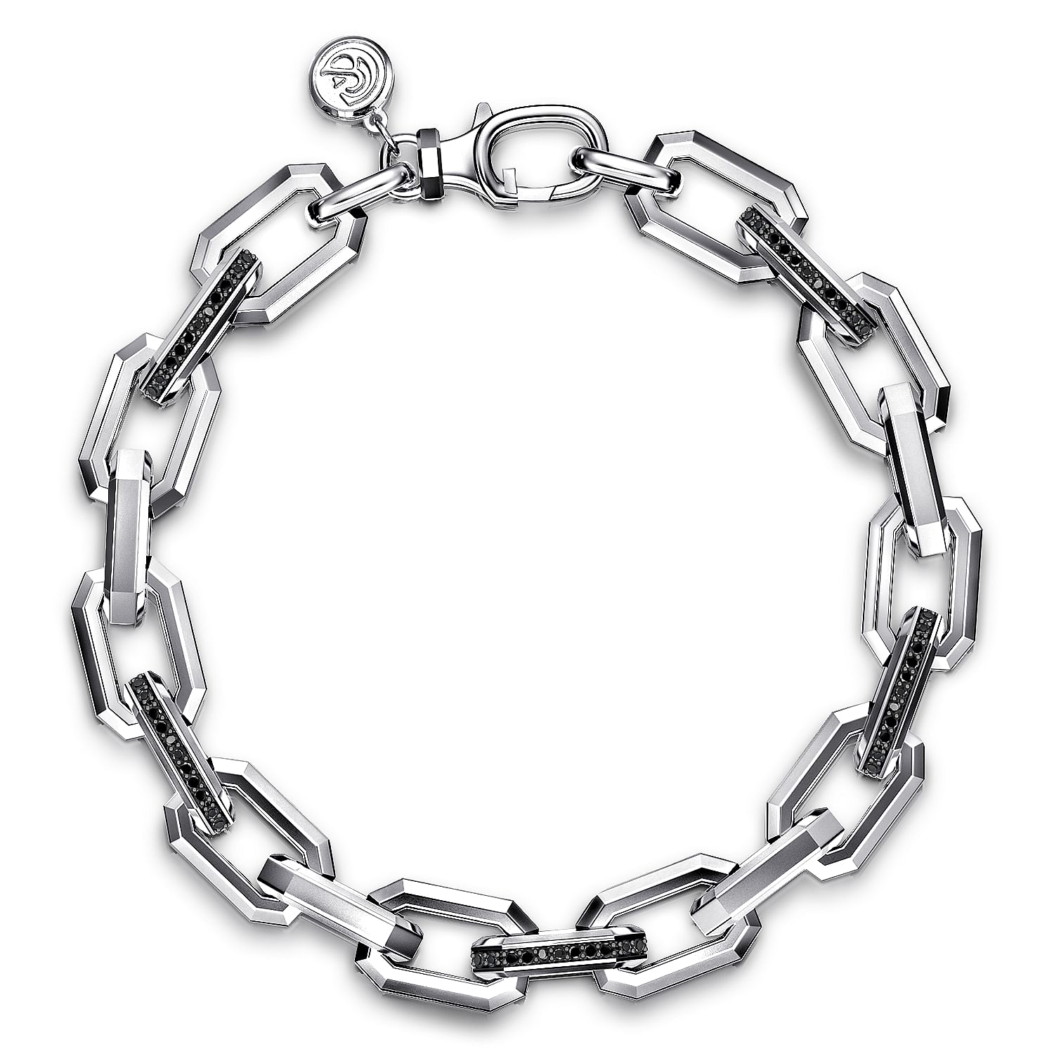 Man’s New Classy Sterling Silver outlet Jeweled Bracelet