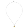 925 Sterling Silver Faceted Citrine Teardrop Bujukan Necklace