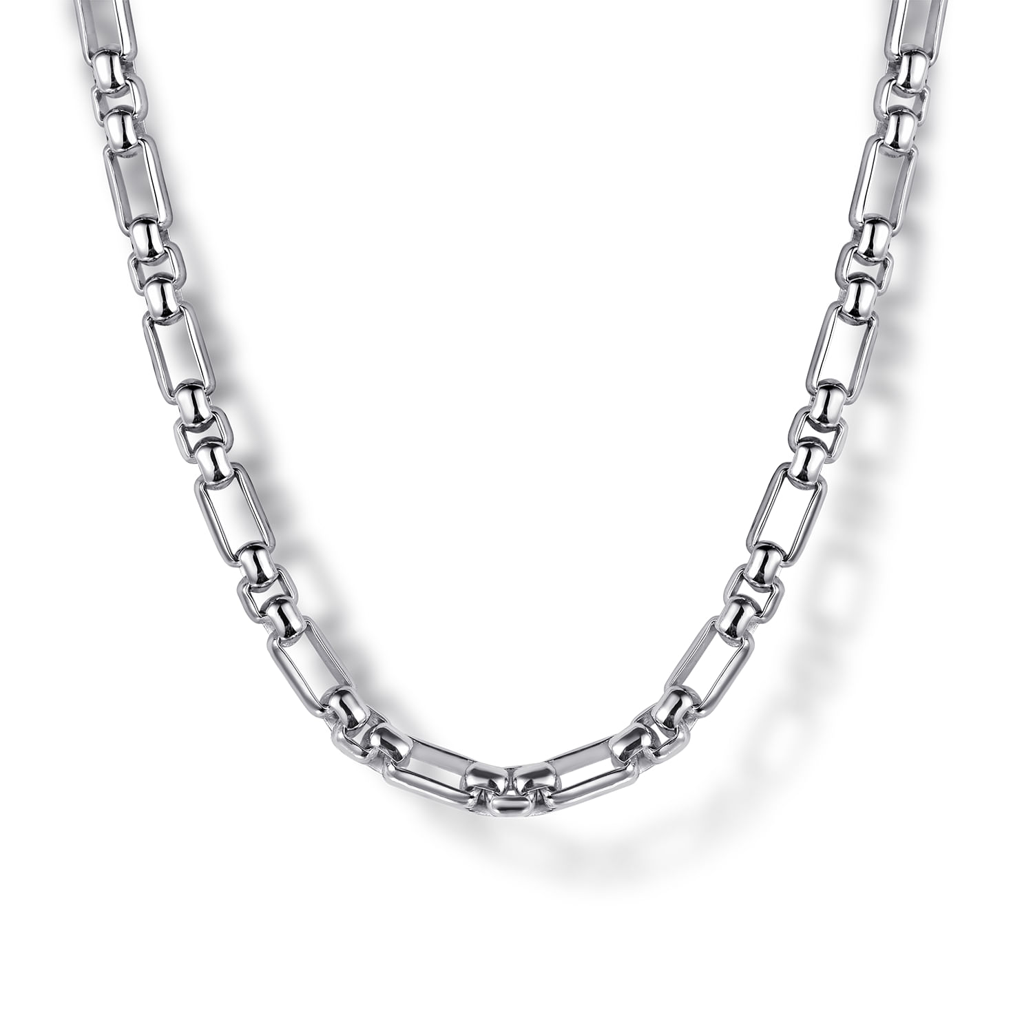 925 Sterling Silver Figaro Chain Necklace 3mm 22inch