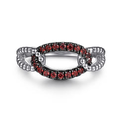 925-Sterling-Silver-Garnet-Bujukan-Link-Ladies-Ring1