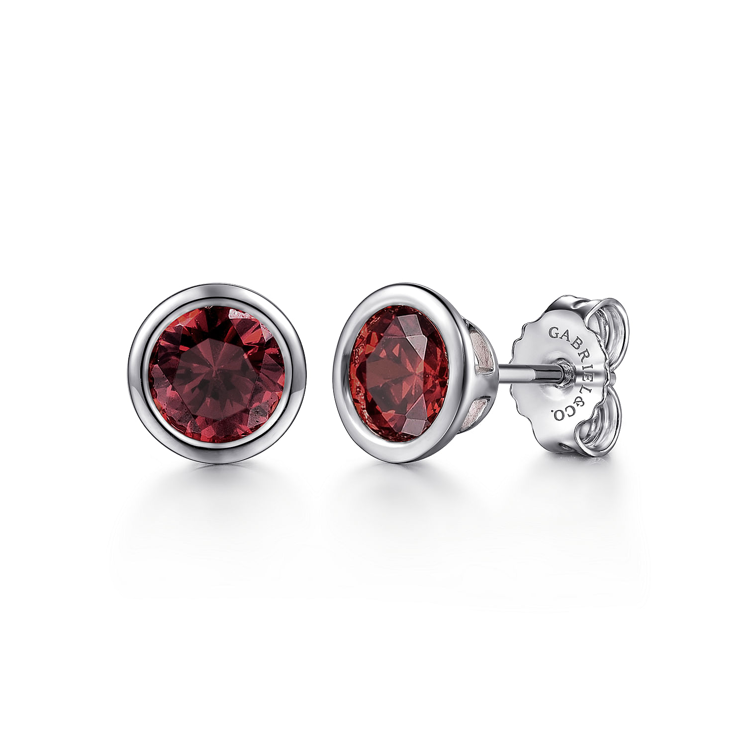 Garnet Oxidized outlets 925 Sterling Silver Earring