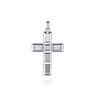 925 Sterling Silver Geometric Cross Pendant