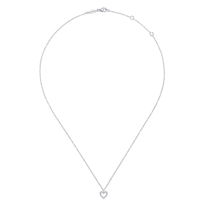 925 Sterling Silver Heart Beaded Necklace