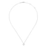 925 Sterling Silver Heart Beaded Necklace