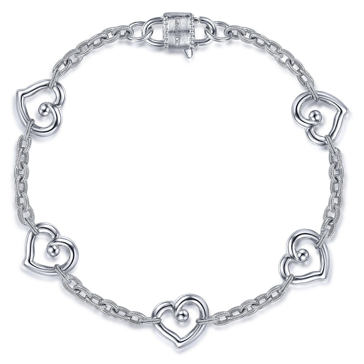 925-Sterling-Silver-Heart-Station-Chain-Bracelet1