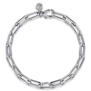 925 Sterling Silver Hollow Chain Bracelet