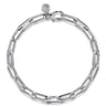 925 Sterling Silver Hollow Chain Bracelet