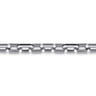925 Sterling Silver Hollow Faceted Chain Black Spinel Bracelet