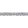 925 Sterling Silver Hollow Faceted Chain Black Spinel Bracelet