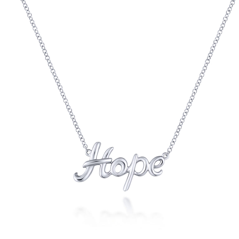 925 Sterling Silver Hope Necklace - Shot 1