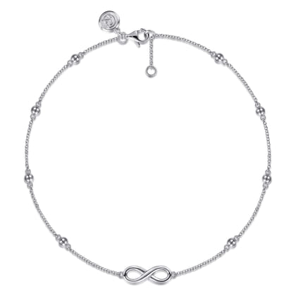 925 Sterling Silver Infinity Anklet Bracelet