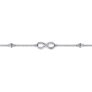 925 Sterling Silver Infinity Anklet Bracelet