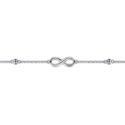925 Sterling Silver Infinity Anklet Bracelet