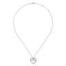 925 Sterling Silver Infinity Heart Pendant Necklace