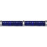 925 Sterling Silver Lapis Cylinder Beaded Bracelet