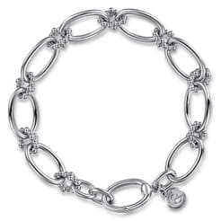 925 Sterling Silver Link Chain Bracelect-Bujukan